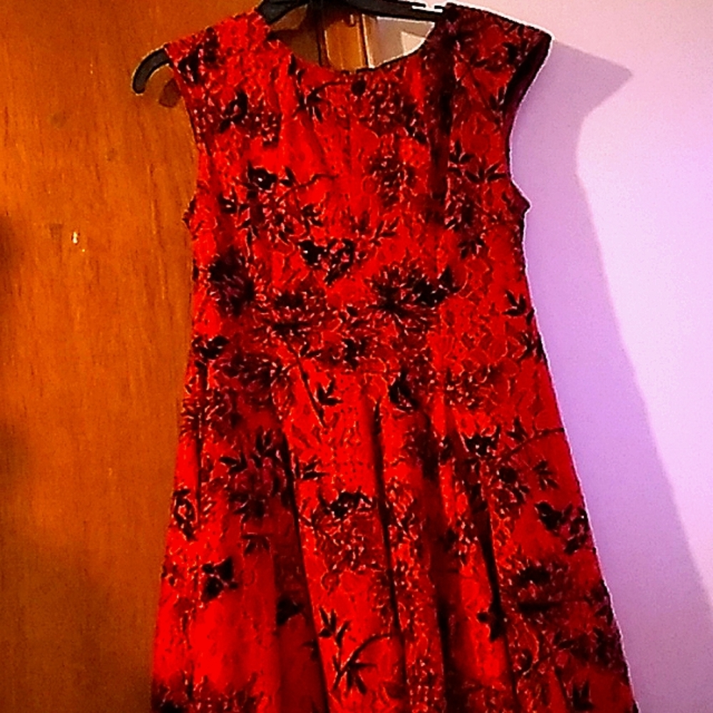 Danny and Nicole's, size 8, red and black